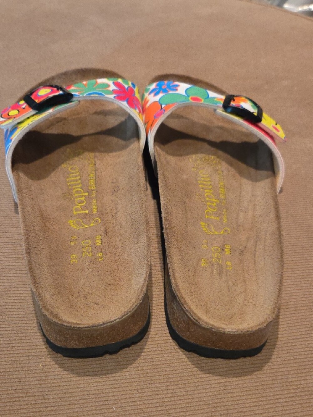 Papillio by Birkenstock Size 39 Suede Footbed Madrid Sandal - Picture 2 of 6